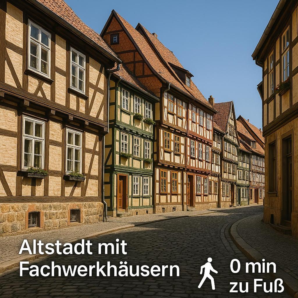 Harzer Fachwerkstube Quedlinburg Apartment Exterior photo
